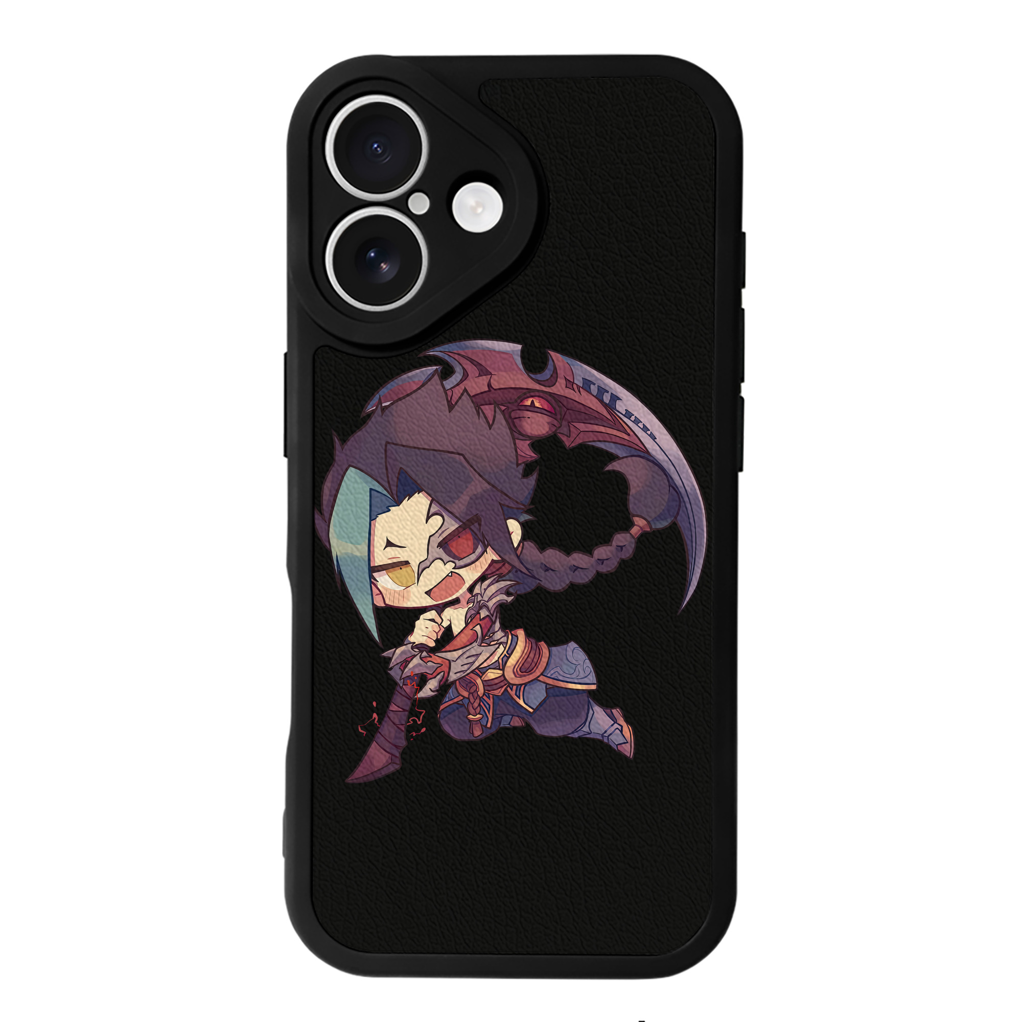 （画像用） リーグ・オブ・レジェンド League of Legends LOL 【iPhone 16シリーズ対応】シリコンスマホケース（レザー調） 材質：シリコン